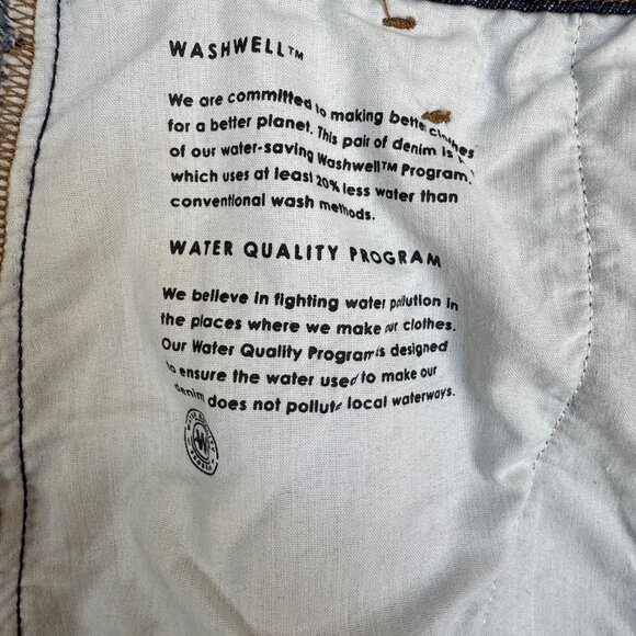 Banana Republic Premium Denim High Rise Relaxed Tapered Dark Blue Jeans Size 31 - Picture 10 of 16